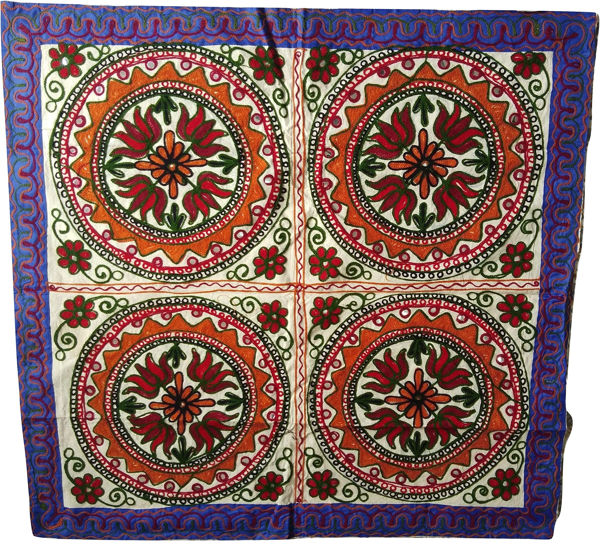 Indian Wall Hanging Tapestry Poster Decor Patchwork Embroidered Poster