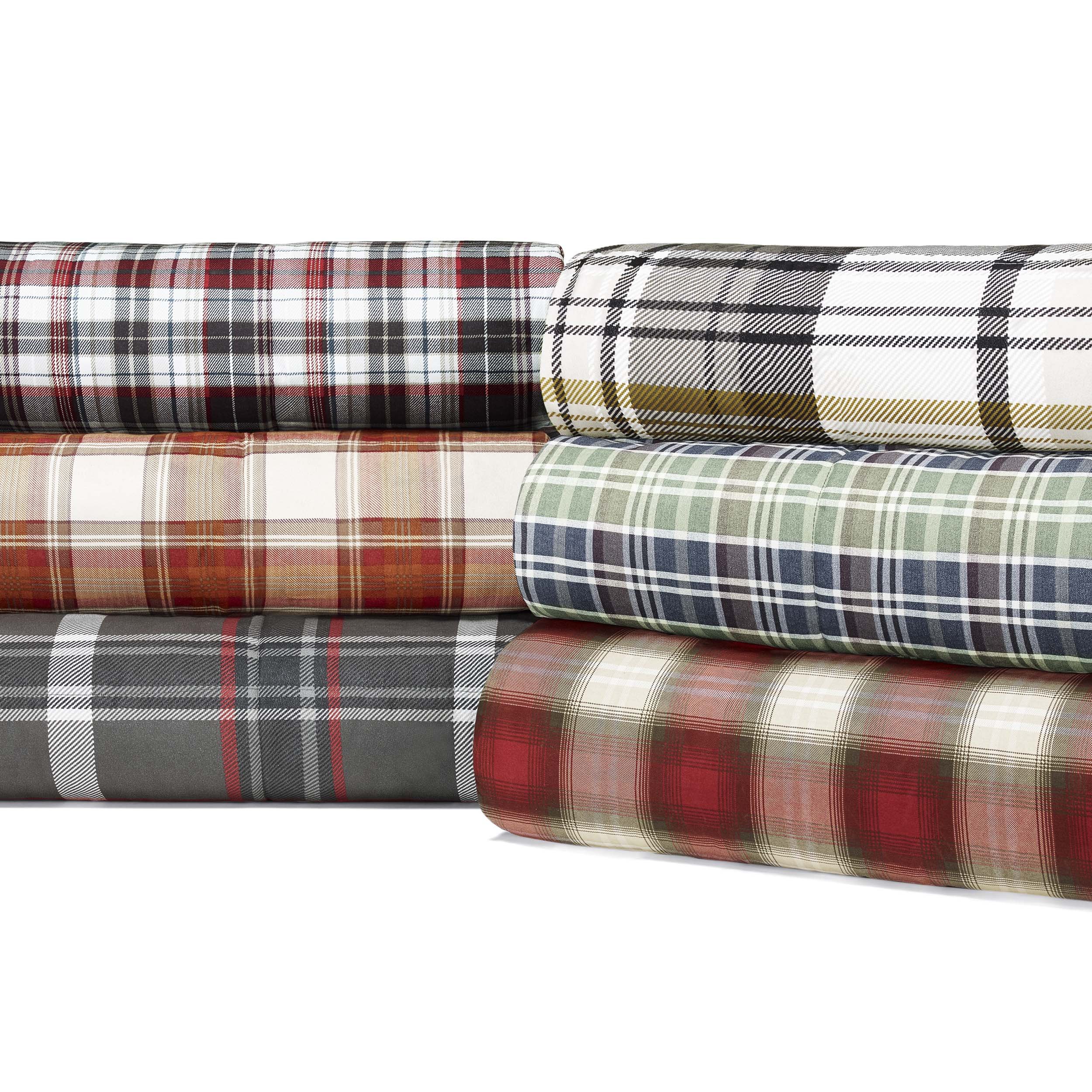 Eddie Bauer Edgewood Plaid Down Alternative Reversible Comforter Set, Twin, Red LAVORIST