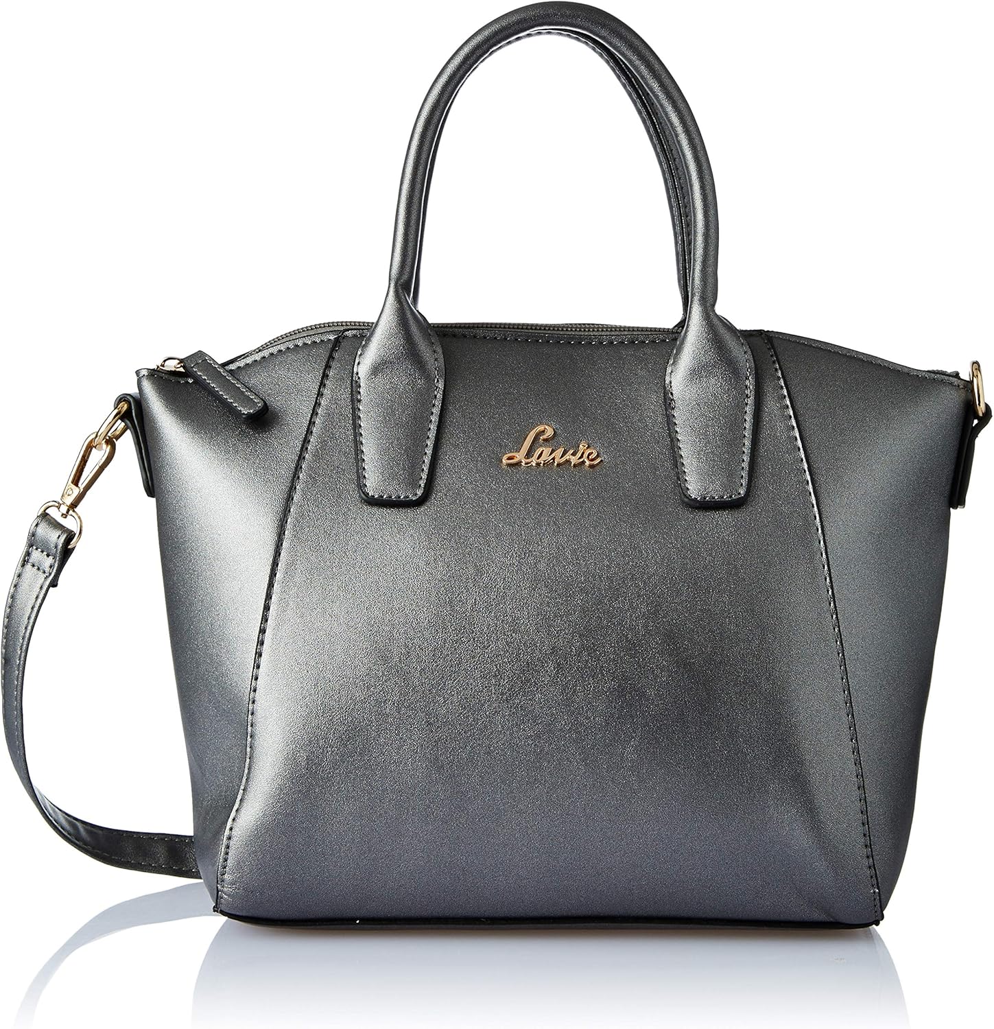 Buy Lavie Pamukkale N Satchel Women's Handbag (Pewter) at Amazon.in