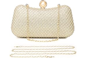 Crystal Women Evening Clutch Rhinestone Bag Bling Purse Glitter Radiant Crystal Shouderbag for Christmas Bridal Wedding Party