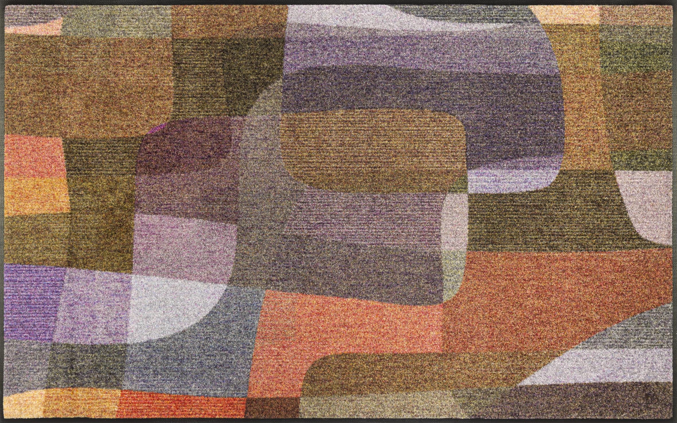 Wash+Dry Future Mind Doormat, 75 x 120 cm, Washable for Indoor and Outdoor Use, Colourful