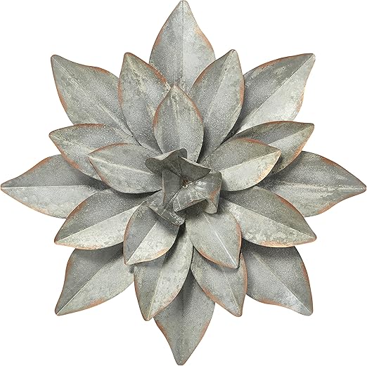 Amazon Com Fenomenal Metalico De Flores Decoracion De La Pared