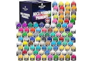 BALTIC DAY 100 Colors - 10 Chameleon Mica Powder for Epoxy Resin 10g/Bottle - Resin Colorant for Lip Gloss, Soap Making, Candle, Nail, Bath Bomb, Paint, Resin Tint