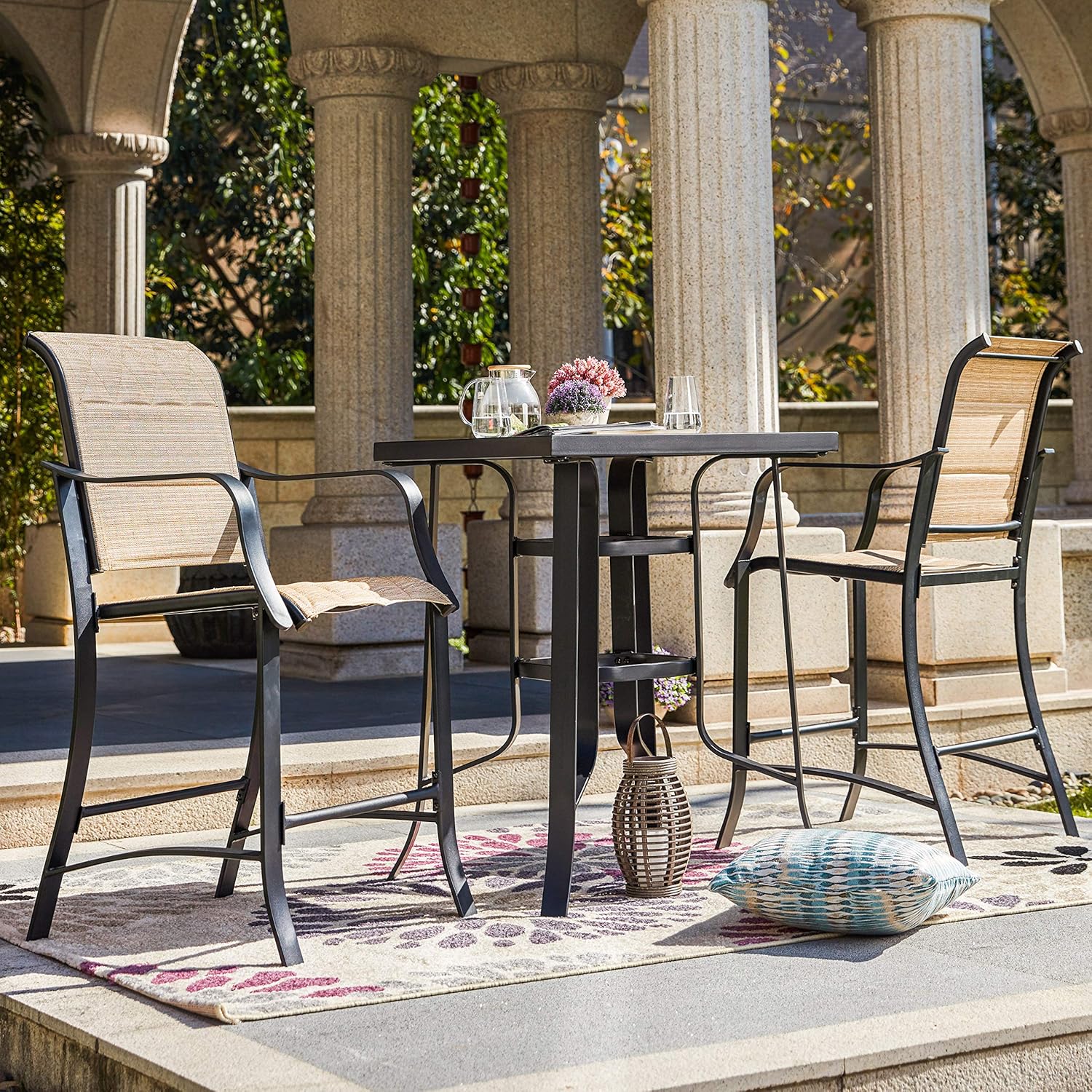 Best outdoor bistro sets patio furniture set table 3 piece bar height
