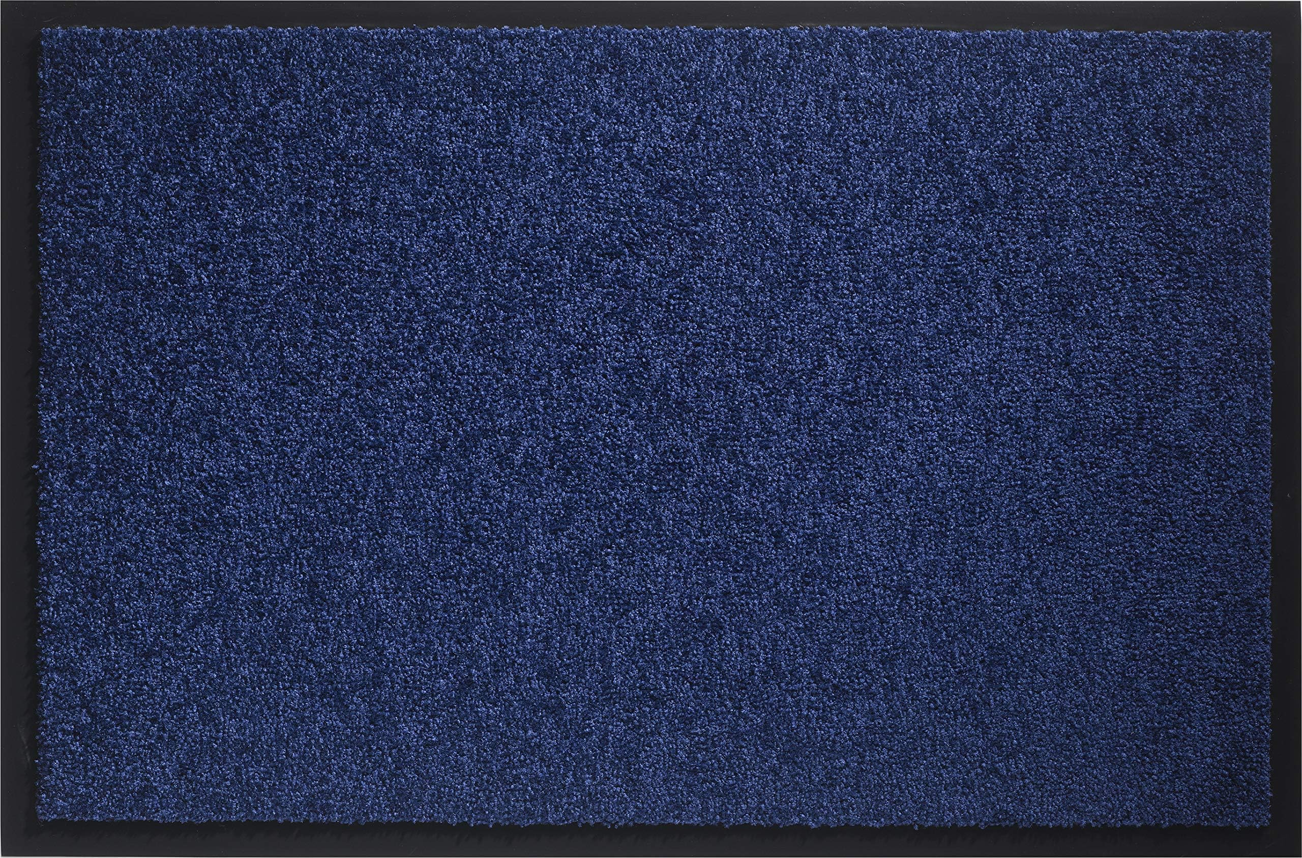 t 406005 Mirande Carpet Doormat Fibre Nylon/PVC Rubberised Blue Navy Blue 60 x 40 x 0.9 cm