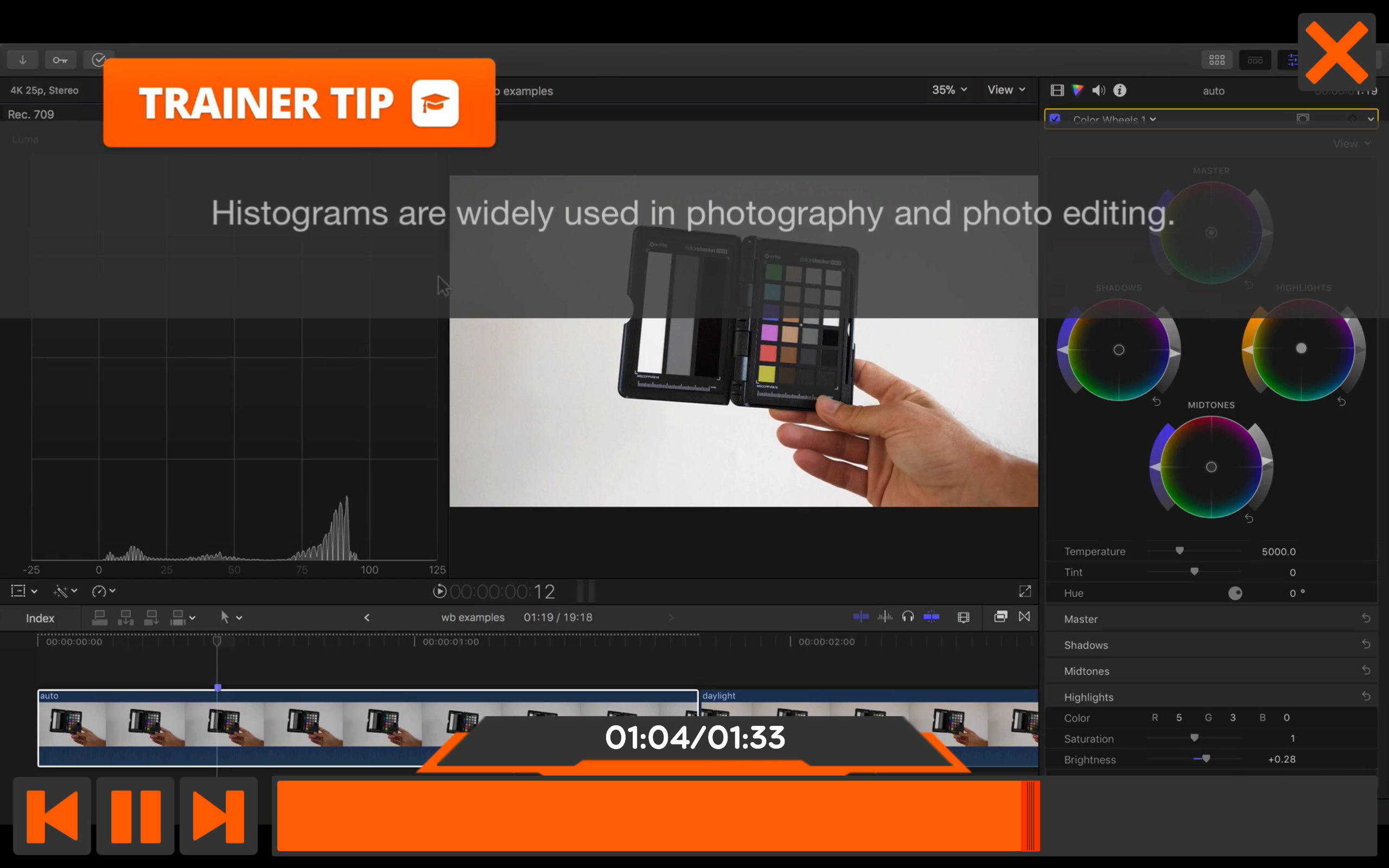 Final Cut Pro X 107 : Intro to Color Correction - Thumbnail 5