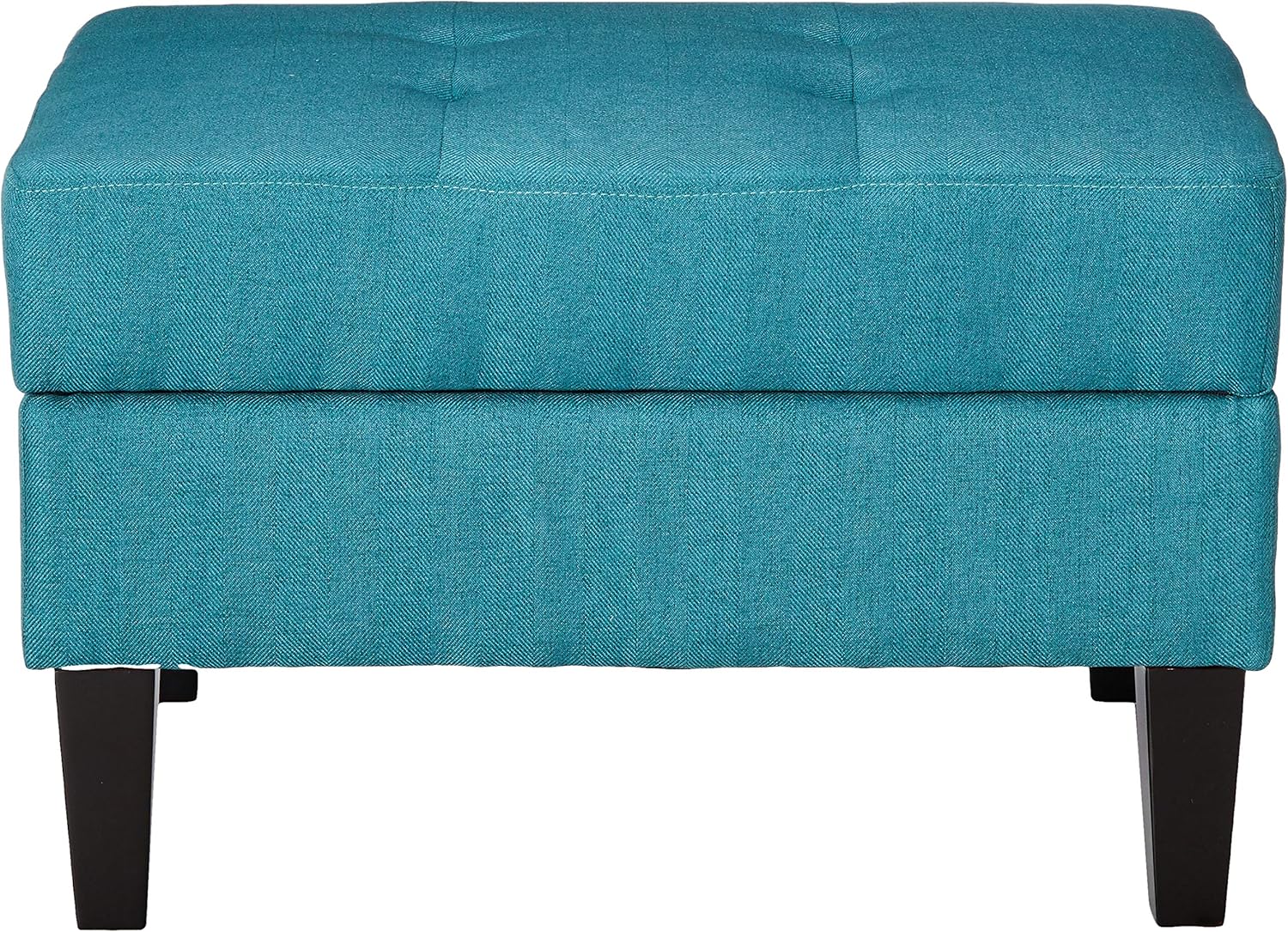 Christopher Knight Home Zahra Fabric Storage Ottoman, Teal / Dark Brown: Kitchen & Dining