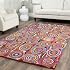 Safavieh Tappeto Runner Nantucket NAN143A – Realizzato A Mano In Cotone – Design Astratto Geometrico Rosa E Multicolor – 2'3 X 14' (0,69 X 4,27 Metri)