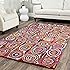 Safavieh Tappeto Runner Nantucket NAN143A – Realizzato A Mano In Cotone – Design Astratto Geometrico Rosa E Multicolor – 2'3 X 14' (0,69 X 4,27 Metri)