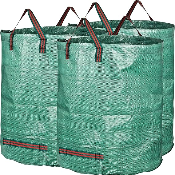 GardenMate 3x 300L Gartensack PROFESSIONAL aus robustem Polypropylen-Gewebe (PP)