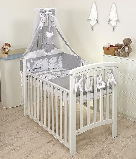 grey cot quilt cover