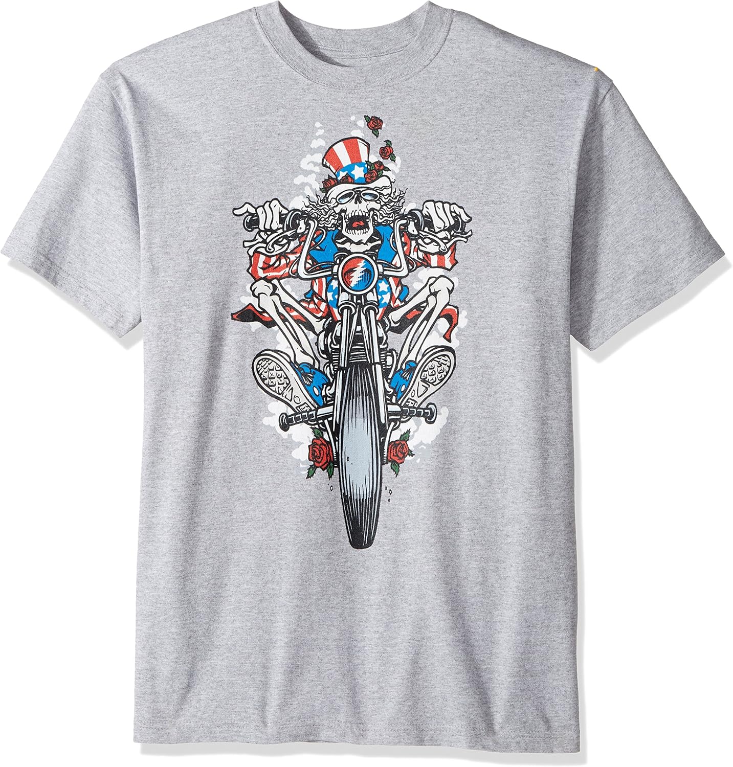 Liquid Blue Men's Plus Size Grateful Dead Moto Sam Short Sleeve T-Shirt: Clothing