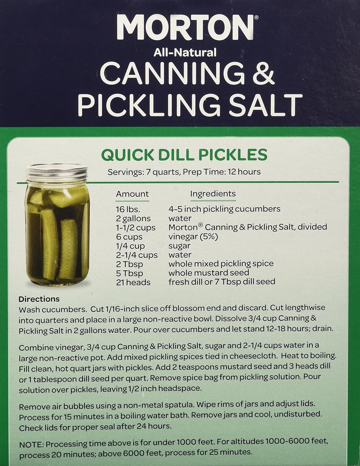 Morton Canning an Pickling Salt 4 lb box (2 Pack) : Allspice Spices And Herbs : Grocery & Gourmet Food
