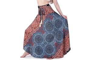 Lannaclothesdesign Women's Long Maxi Skirt Bohemian Gypsy Hippie Style Clothing Boho Skirts