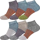 Men's Bamboo Rayon Stripe Style Sports Superior Wicking Athletic Casual Ankle Socks