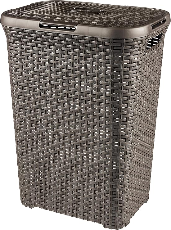 Curver Style Laundry Storage Hamper, Dark Brown, 60 Litre Amazon.co.uk