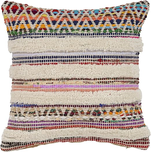Amazon Com Lr Resources Pillo07343mlniipl White Chevron Striped
