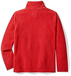 Amazon Essentials Boys' Polar Fleece Full-Zip Mock