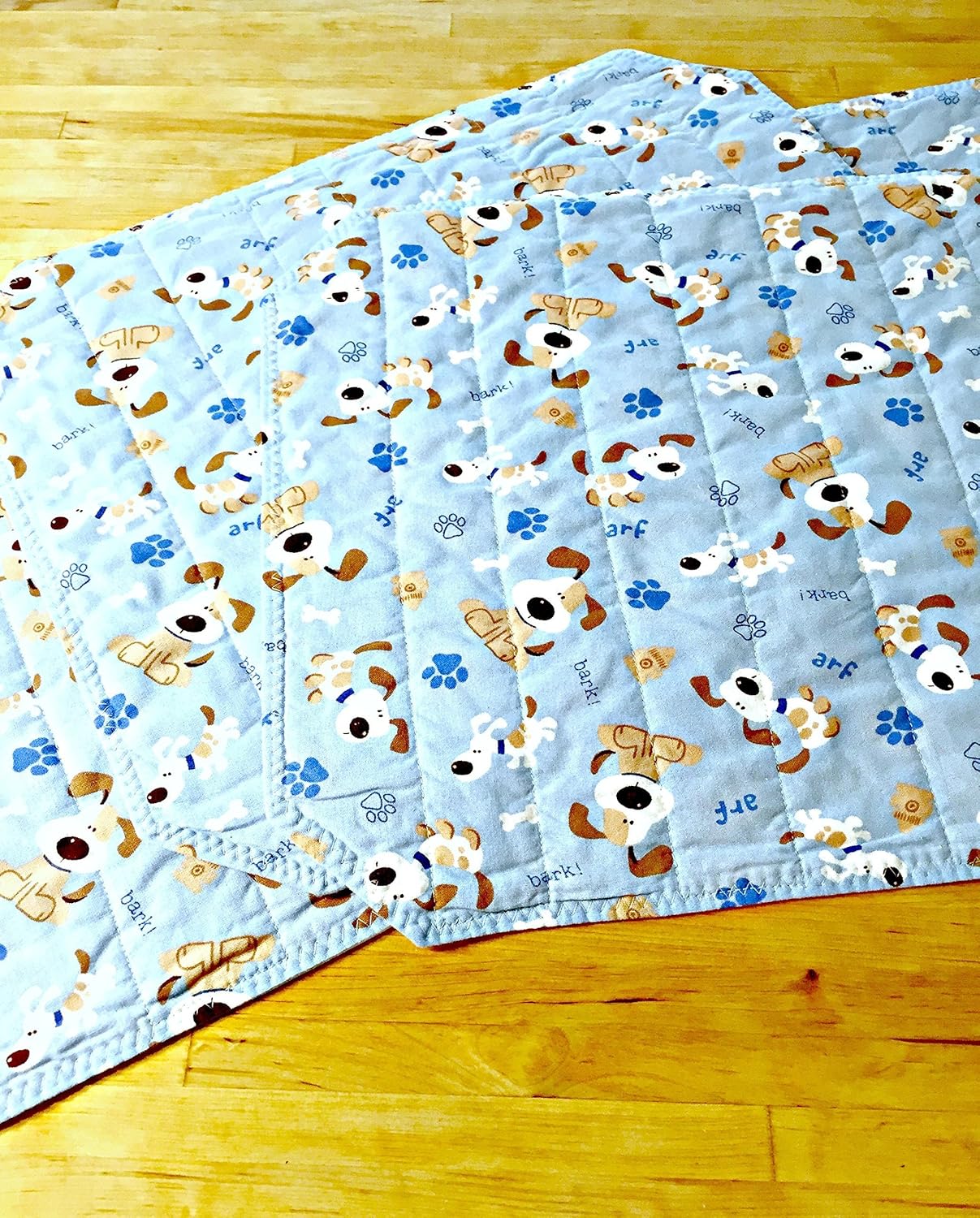 Quilted Dog Placemats Handmade