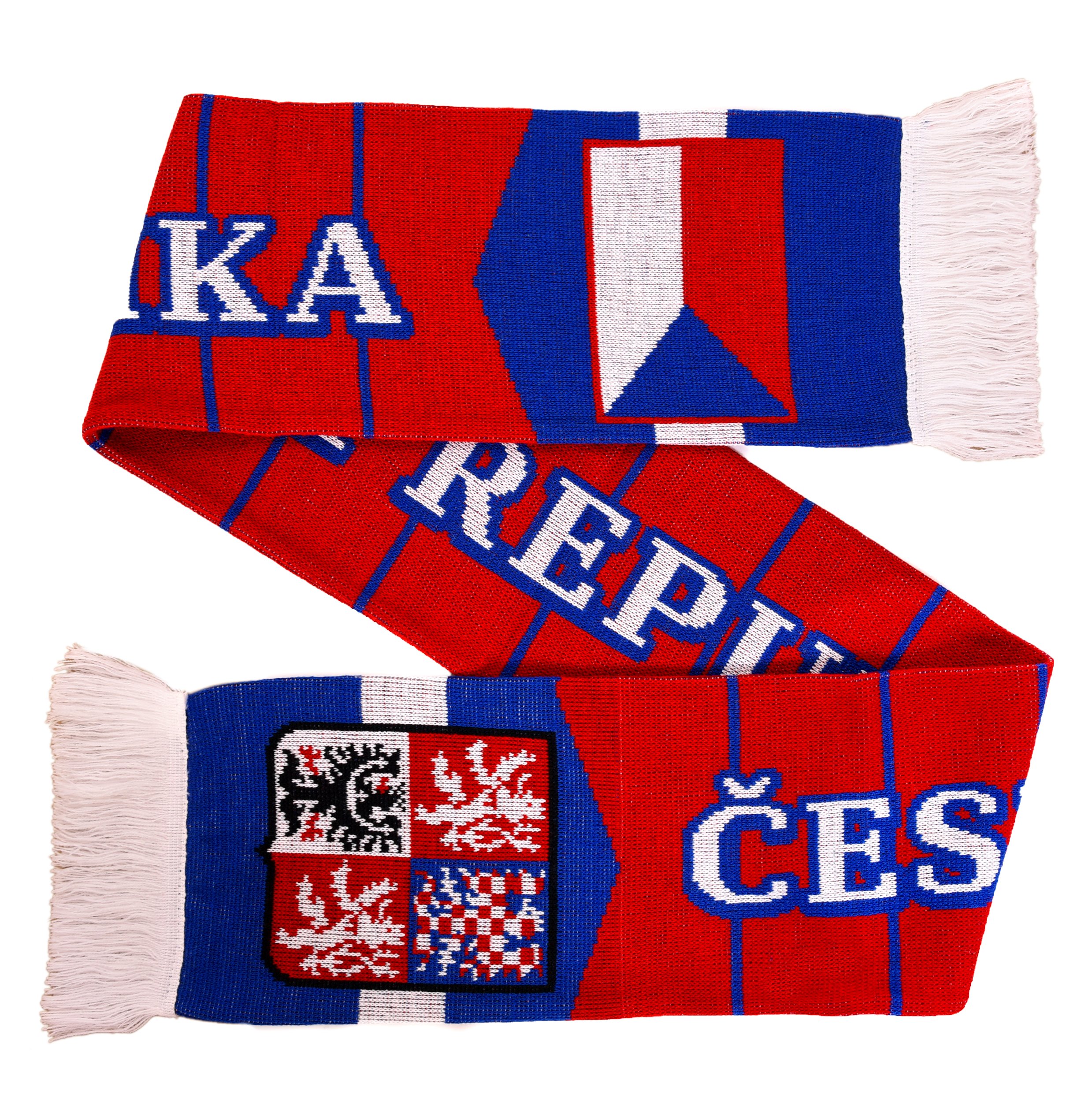 Czechia Czech Republic Football Knit Scarf