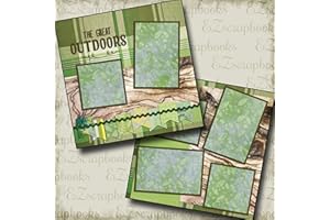 EZSCRAPBOOKS QUICK PAGES GREAT OUTDOORS - Premade Scrapbook Pages - EZ Layout 2095