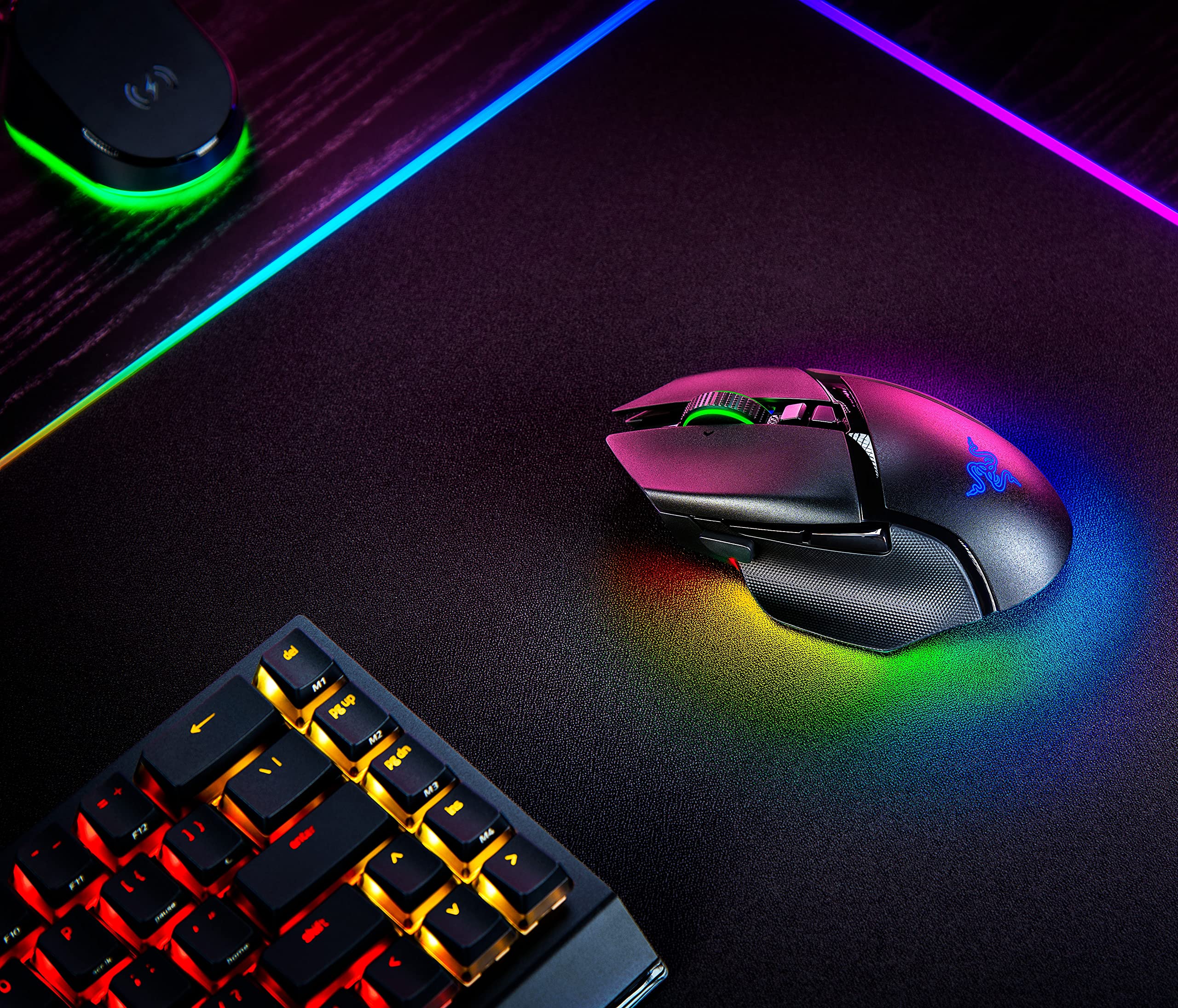 Razer Wireless Charging Puck for Razer Basilisk V3 Pro, Naga V2 Pro, Cobra Pro Gaming Mouse: Compatible with Wireless Charging Devices - Mouse and Mouse Dock Sold Separately