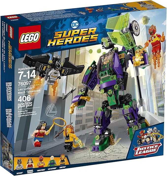 lego lex luthor mech takedown