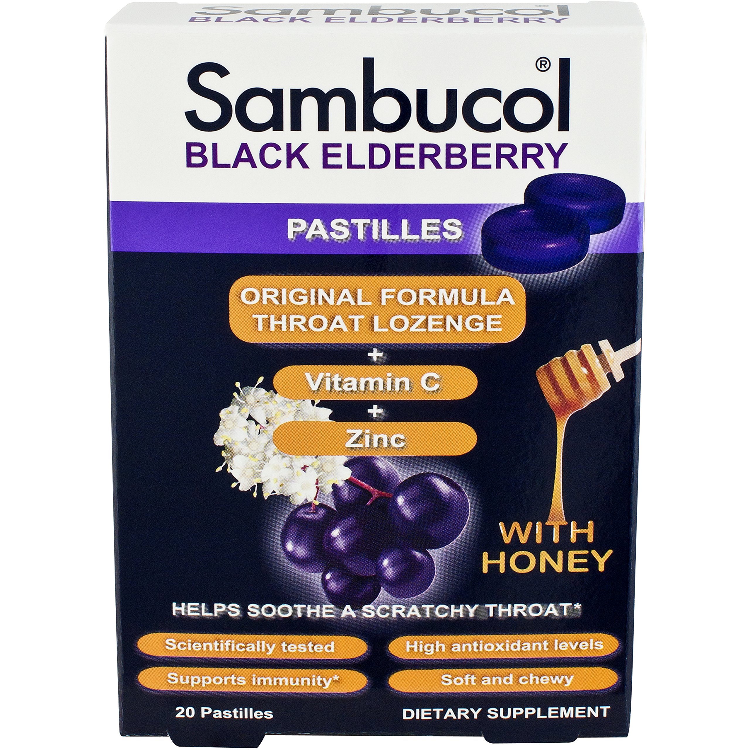 Sambucol Black Elderberry Cold & Flu Relief Tablets 30 Count