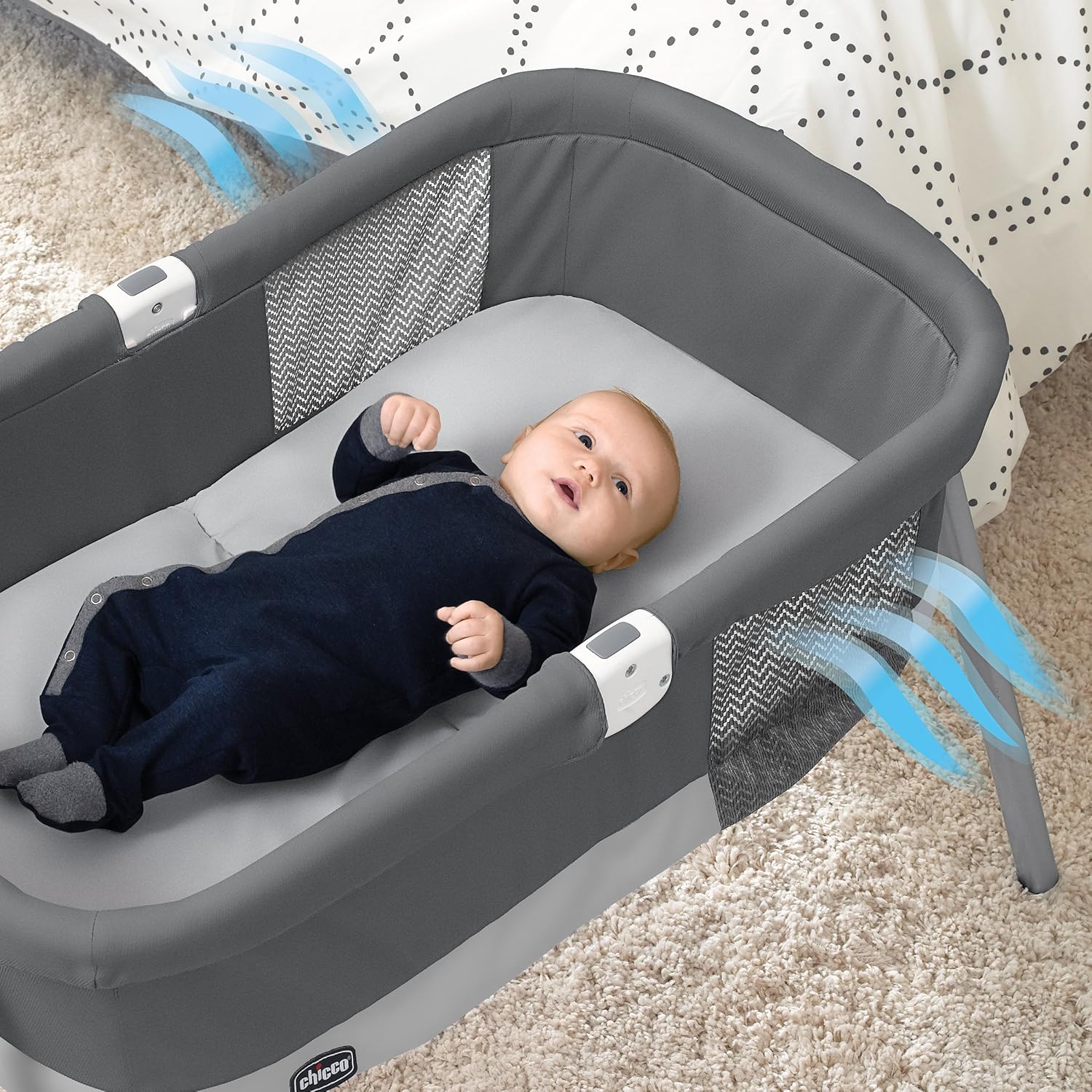 Amazon.com: Chicco LullaGo – Cuna, carbón: Baby