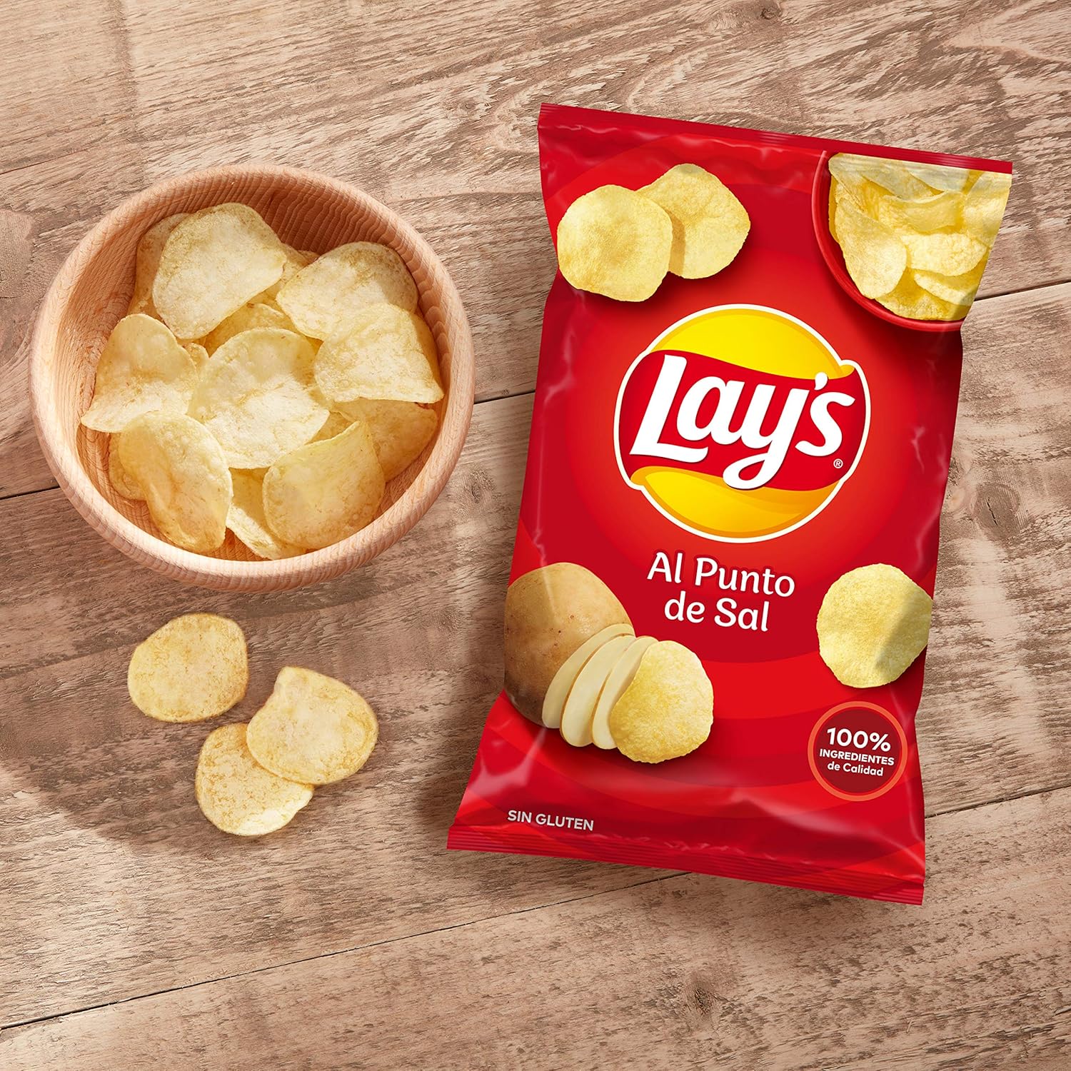 Patatas fritas Lay’s al punto de sal por 1,42€ (en compra recurrente)