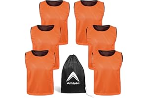 Athllete Mens Basketball 786rev-1 - Reversible Basketball Jersey Set of 6, Youth Practice Jerseys