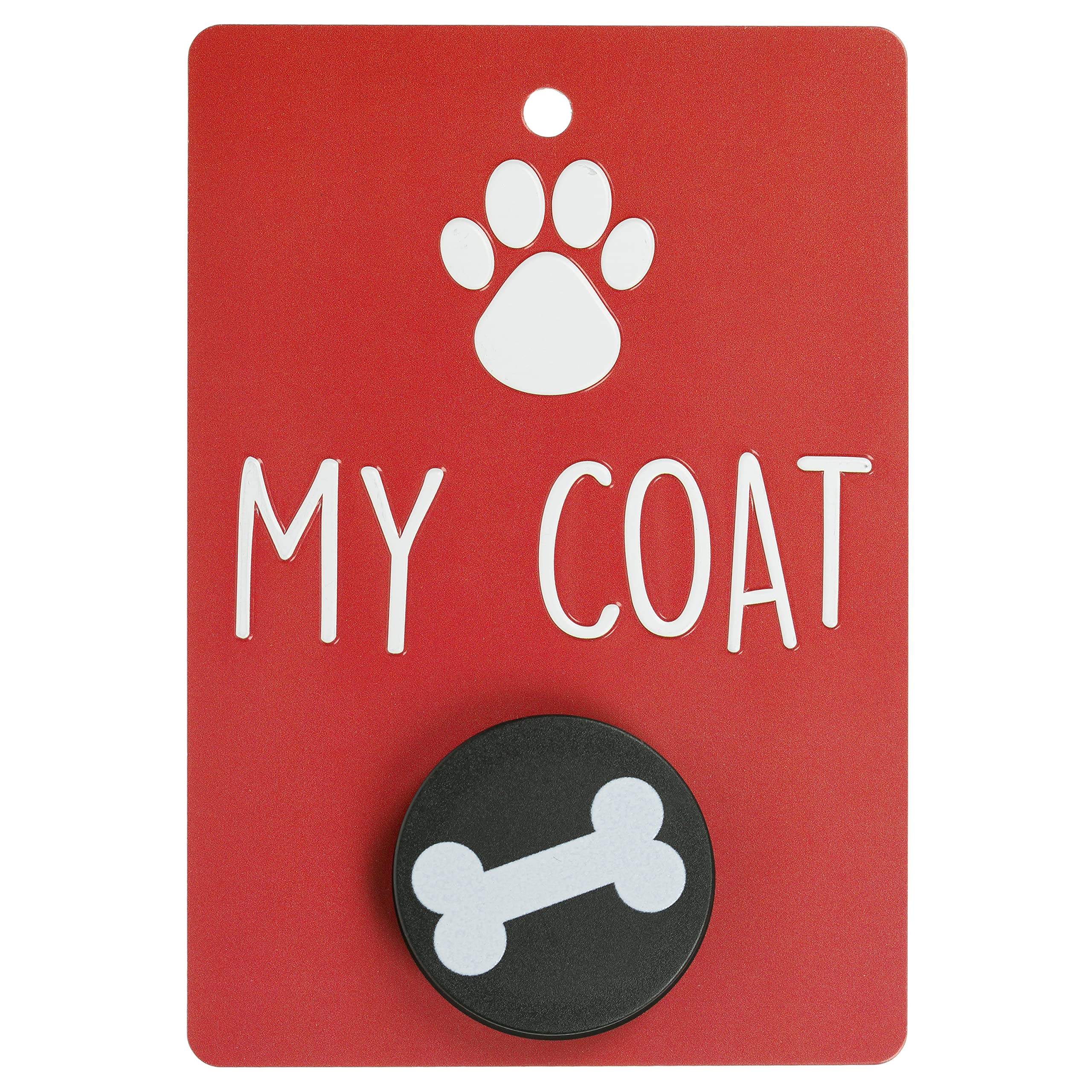 Pooch Pals My Coat Dog Lead Holder Wall Mounted Plaque Hook Hanger