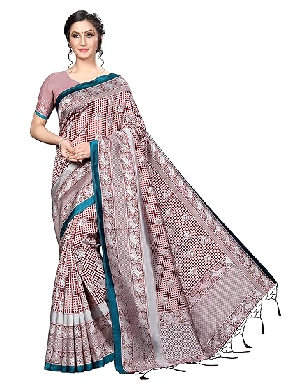 Winza Designer Womens Art Silk Saree With Blouse (BULBUL)