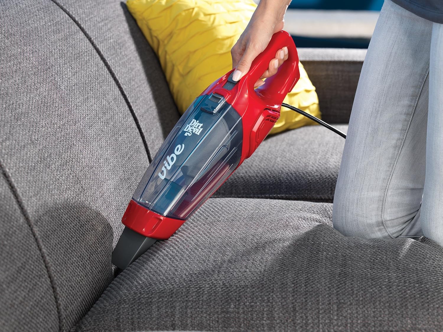 Dirt Devil Vibe 3-in-1 Vacuum Cleaner, Lightweight Corded Bagless Stick Vac with Handheld, SD20020, Red - Upright Vacuums