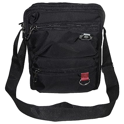 SHOPATHON INDIA Comfort Verticle Messenger Bag for Tablet with Complete Cushion Cover (Black)