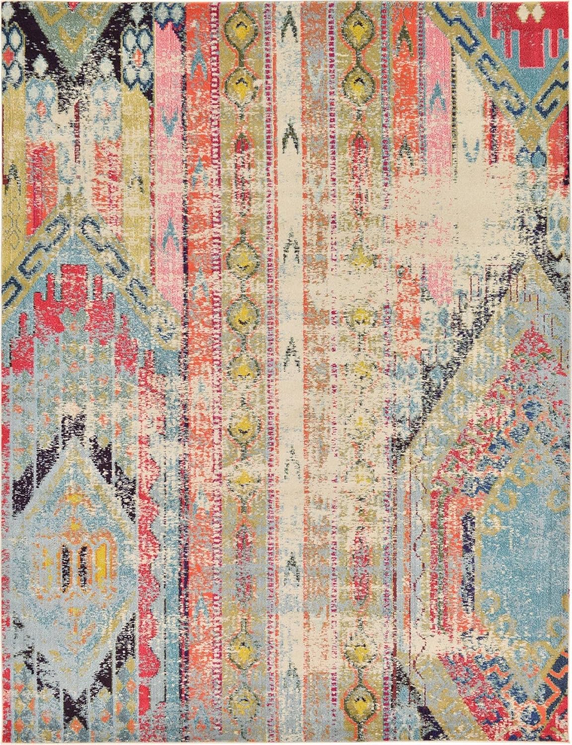 Best peach orange living room rug