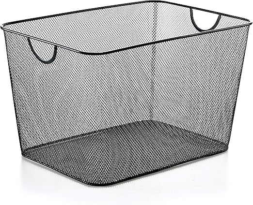 Amazon Com Ybm Home Household Wire Mesh Open Bin Shelf Storage