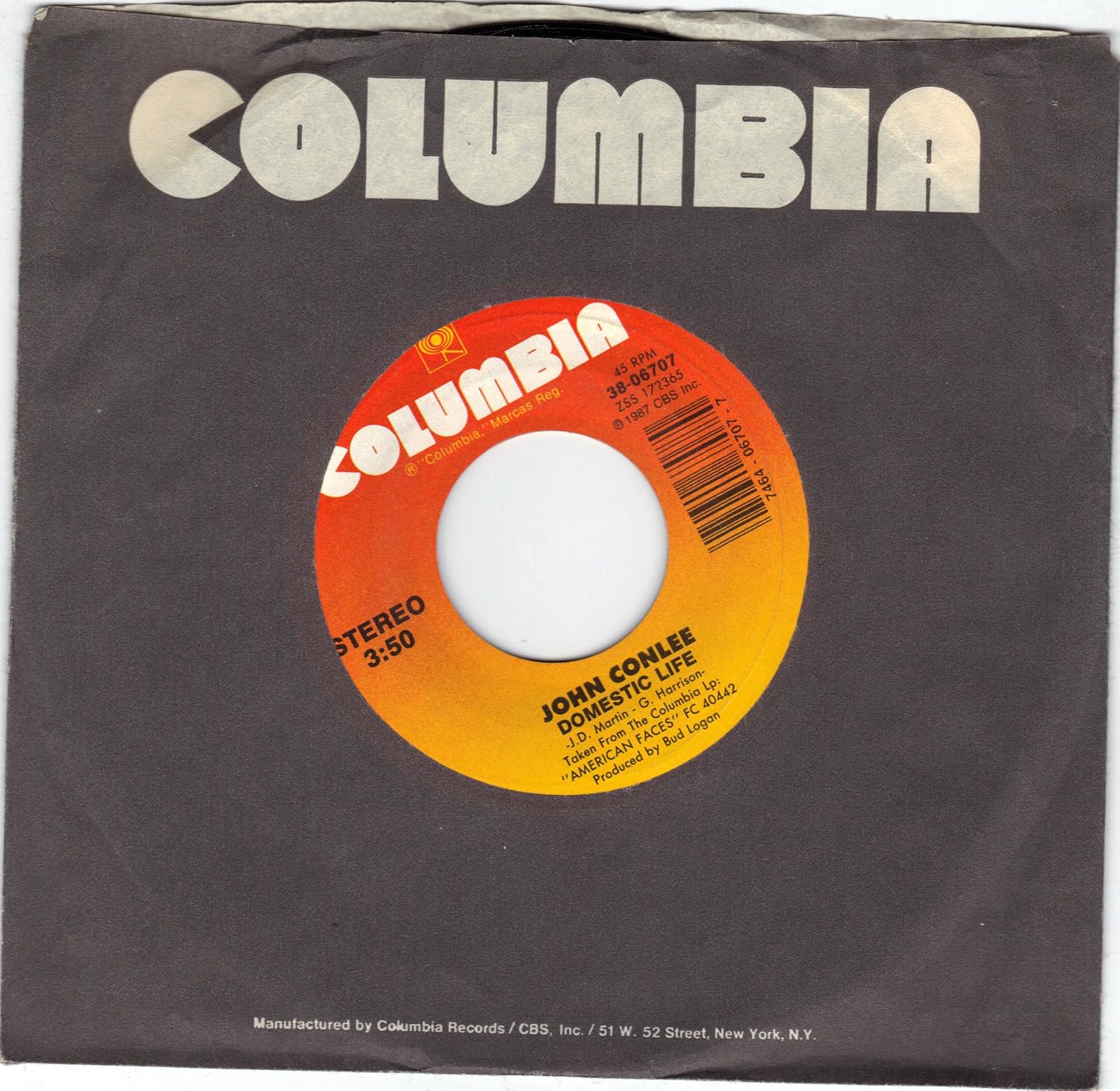 John Conlee Conlee John Domestic Life 45rpm Record Amazon Com Music
