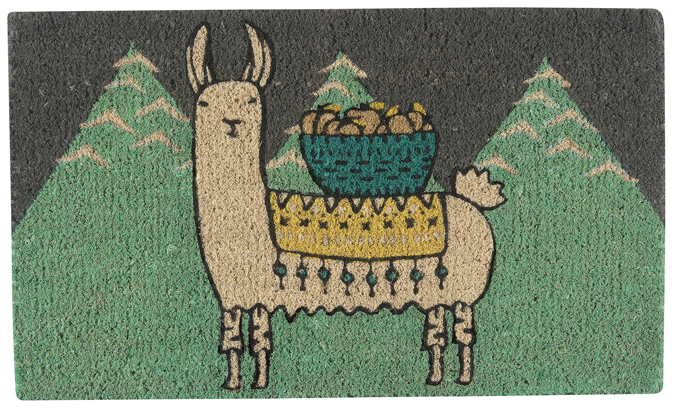 Danica Studio Doormat, 100% Coconut Fiber, Sea Green