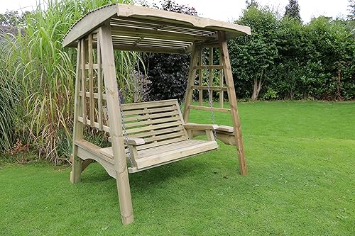 Wooden Garden Swing 2 &amp; 3 Seat Chair Seat Hammock Bench 