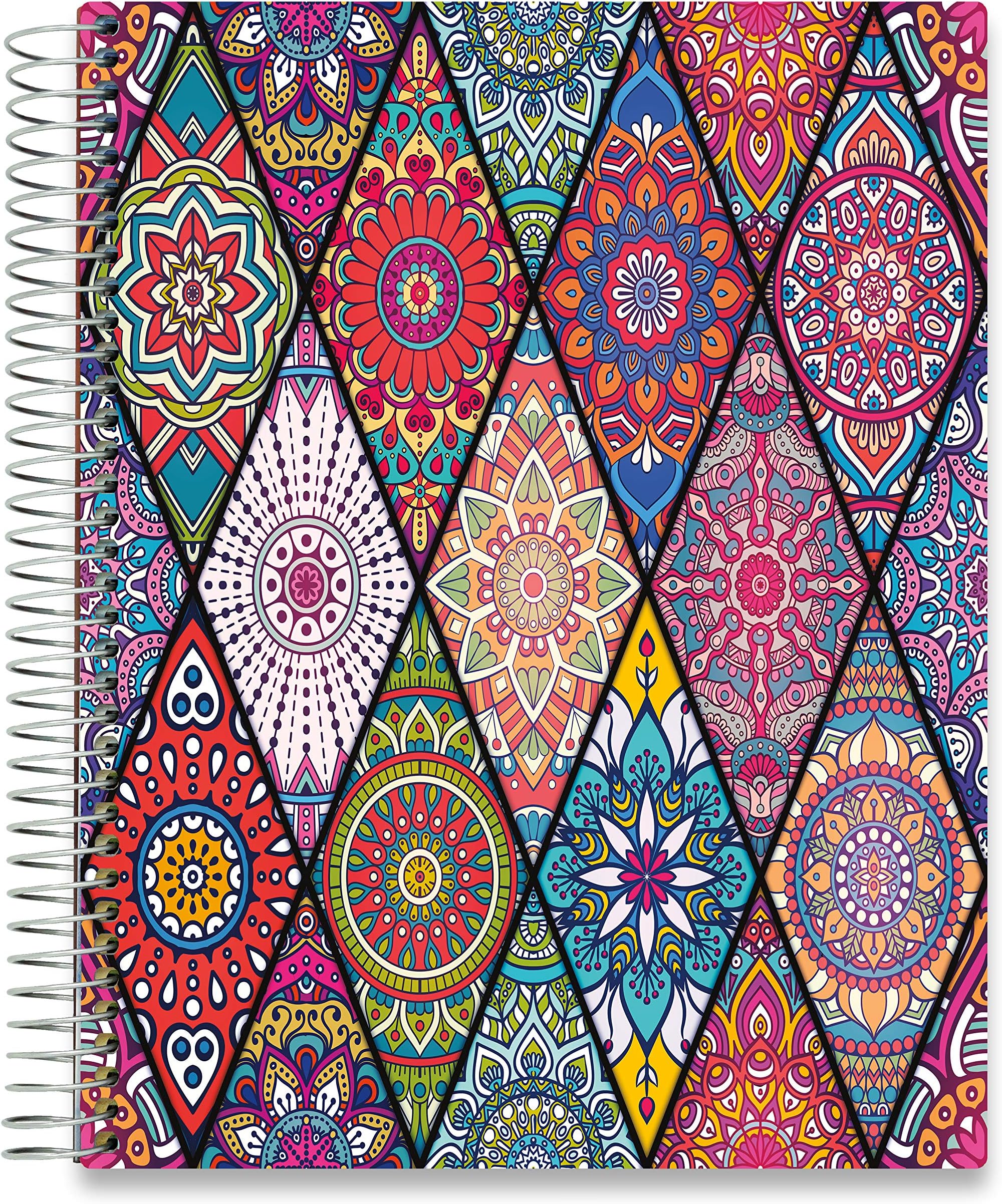 Tools4Wisdom Daily Planner 2020-2021 - Hardcover with 8.5x11 Colorful Interior - Vertical Weekly Layout - Monthly Calendar Tabs and Stickers (2020 2021 Academic Year, Q2SO1)