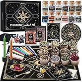 Wyspell Large Witchcraft Kit 77 PCS - Witch Altar Spell Set - Wiccan Supplies and Tools - Witch Set for Beginners Witchcraft Supplies Kit