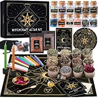 thumbnail image 2 of Witch Herb Essentials Starter Spell Kit - Candles Crystals Pentagram Altar Set 2 of 6