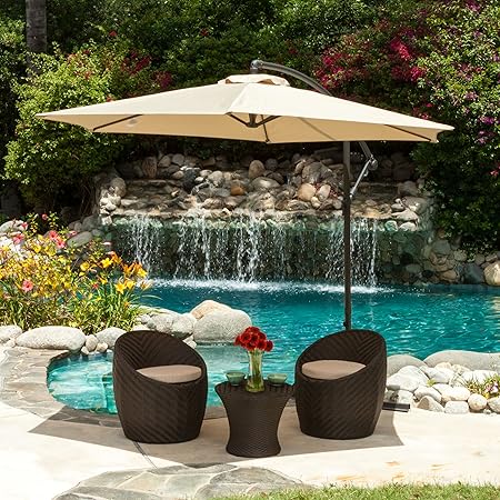 Amazon Com Acosta Outdoor Cantilever Patio Canopy Umbrella Garden Outdoor