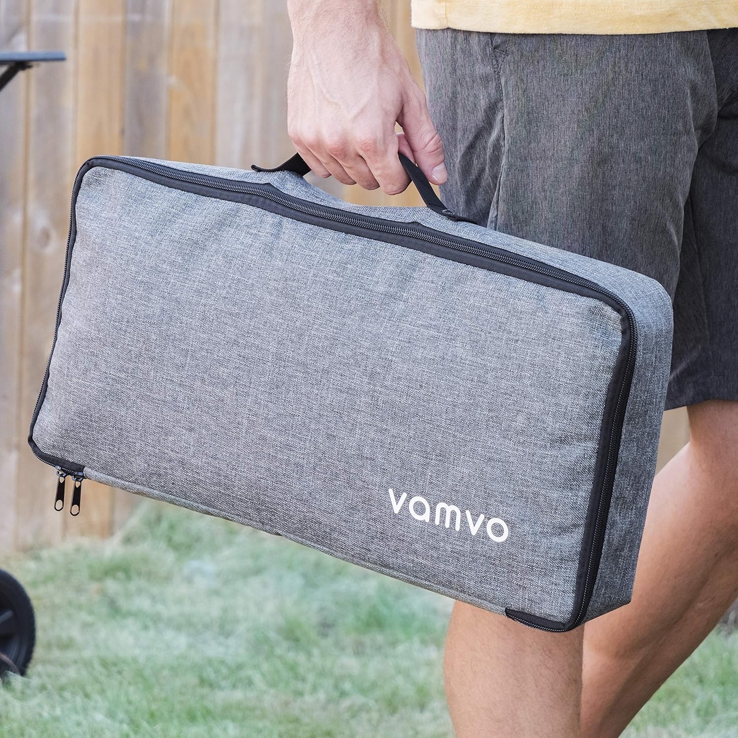 Vamvo Outdoor Indoor Projector Screen with Stand Foldable Portable Movie Screen 120 Inch (16:9) Full-Set Bag for Home Theater Camping and Recreational Events (120inch): Office Products