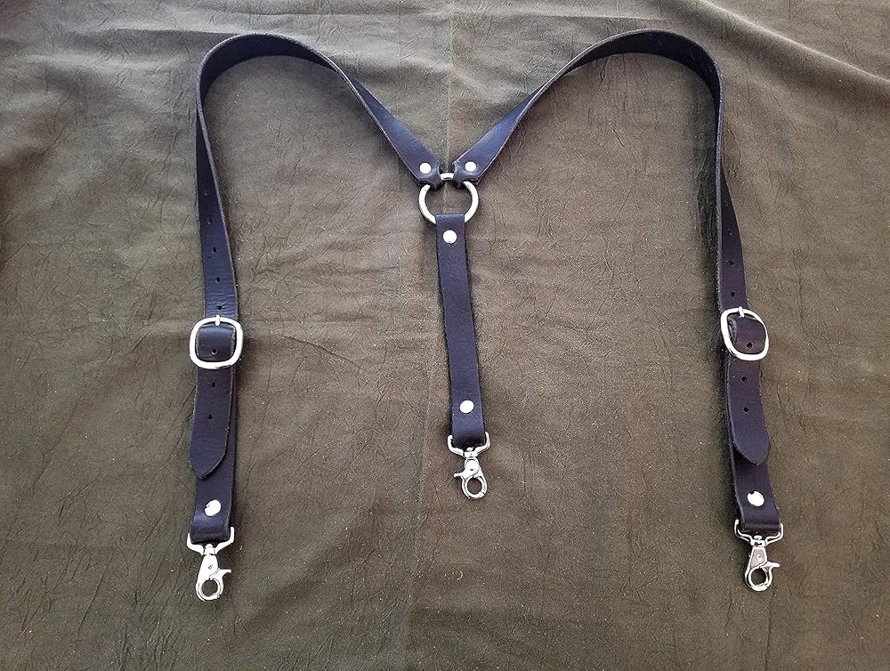 Leather Suspenders Handmade