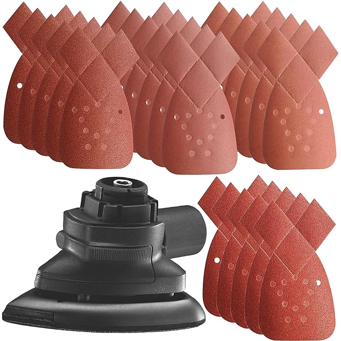 Black + Decker Multi Evo Sander Attachment with 20 Extra Sanding Sheets