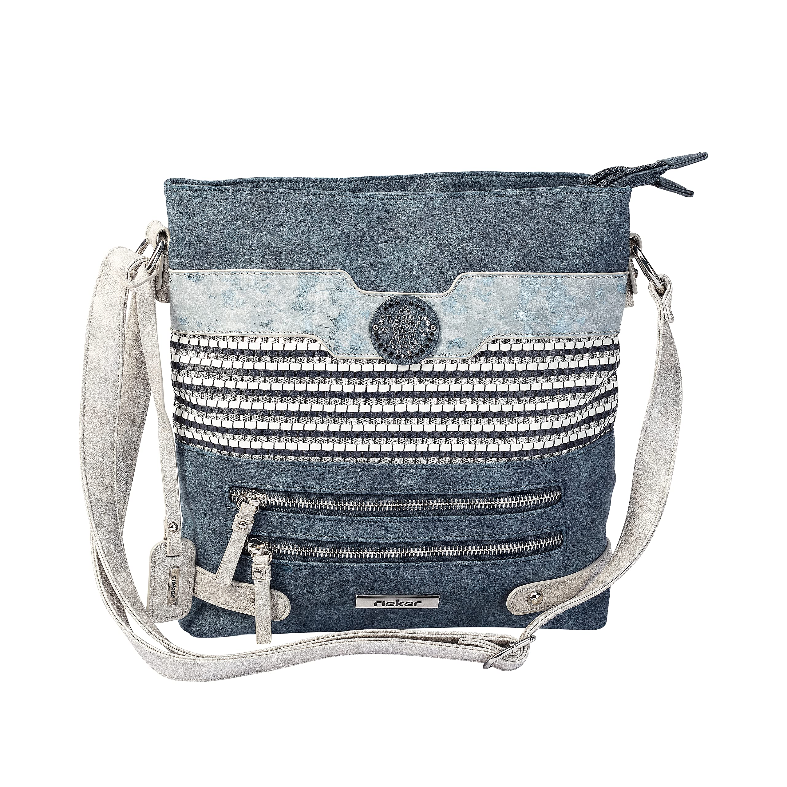 Rieker Handtasche, Women’s Cross-Body Bag, Blue (baltik/navy-ice), 280x60x280 cm (B x H T)