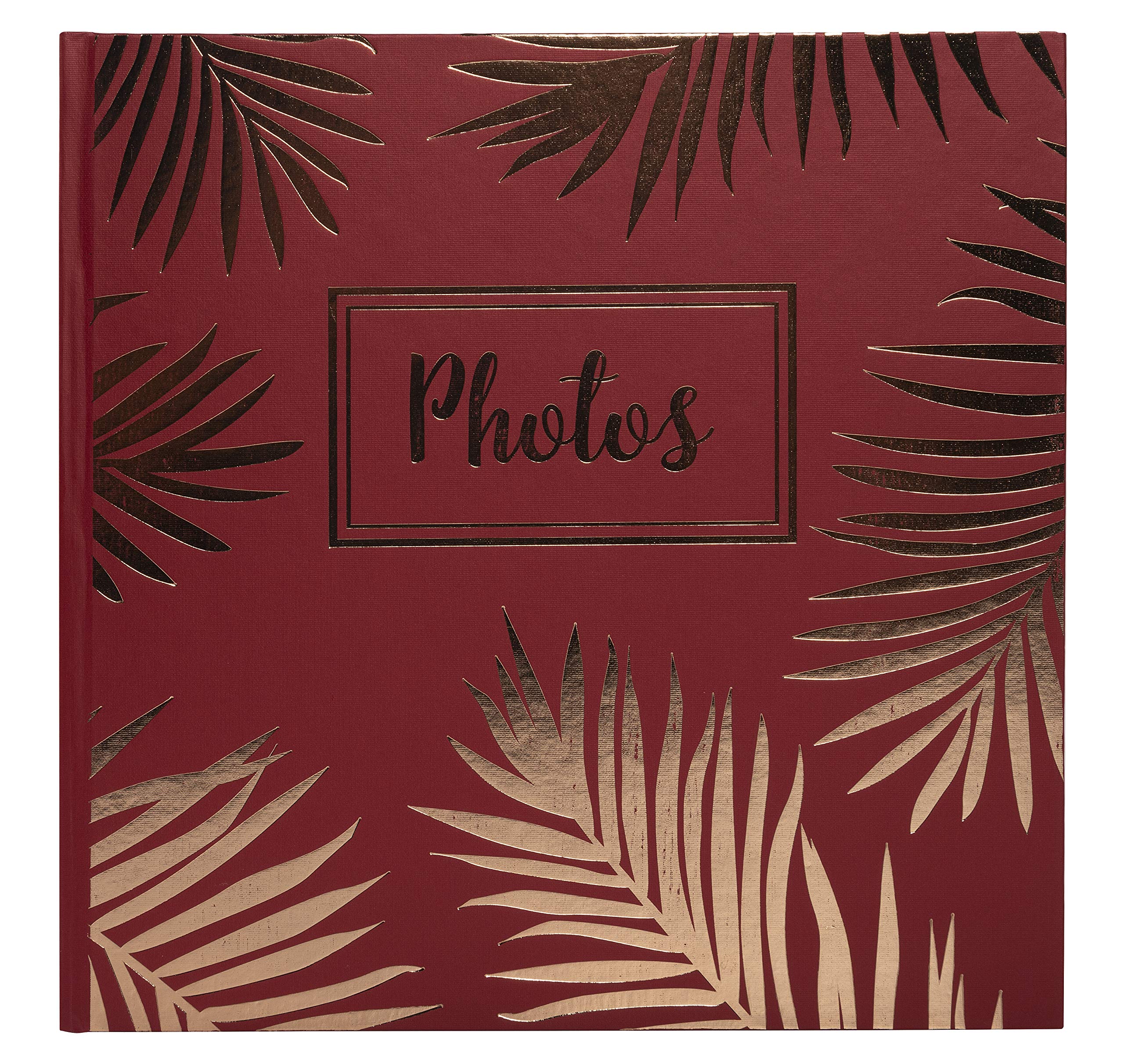 Exacompta - Ref 16308E - Palma Wirebound Photo Album - 320 x 220mm in SIze, 50 Black Pages, Holds Up To 100 Photos - Suitable for Scrapbooking - Red Cover