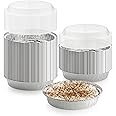 DCS Deals 40-Pack of 9-Inch Round Foil Pans with 40 Dome Lids - Disposable Aluminum Foil Cake Trays - Freezer & Oven Safe - For Baking, Cooking, Storage & Reheating